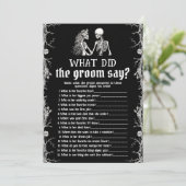 ハロウィーンのスケルトン新郎は何と言ったゲーム 招待状 (スタンド正面)