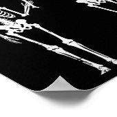 ハロウィーンのスケルトン私はハメロスのおもしろい衣装Mを見つけた ポスター (角)