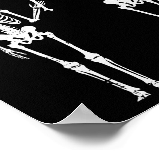 ハロウィーンのスケルトン私はハメロスのおもしろい衣装Mを見つけた ポスター (角)