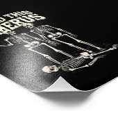 ハロウィーンのスケルトン私はハメロスの衣装を見つけおもしろいた フォトプリント            (角)