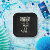 ハロウィーンのスケルトン私はハメロスの衣装を見つけおもしろいた ペーパープレート (パーティー)