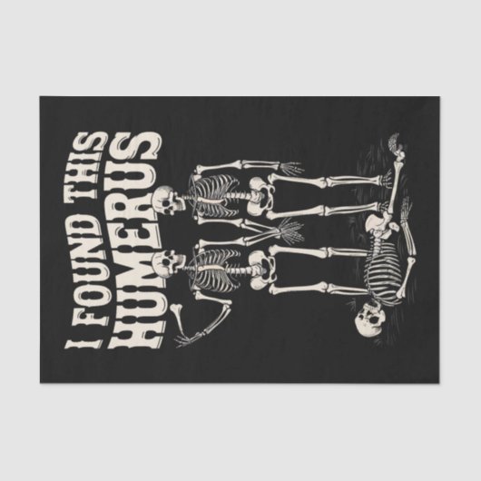 ハロウィーンのスケルトン私はハメロスの衣装を見つけおもしろいた 薄葉紙 (正面)