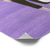 ハロウィーンのスケルトン結婚カップルのポスター ポスター (角)