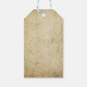 ハロウィーンのスケルトン結婚カップル ギフトタグ (裏面)