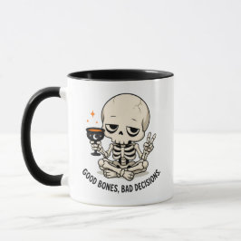 ハロウィーンのスケルトン グッズ フニービーンスケルトン グッズ Good Bones Bad De マグカップ