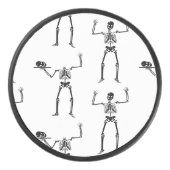 ハロウィーンのスケルトン，トリックまたは治療，ブー アイスホッケーパック (正面)