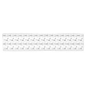 ハロウィーンのスケルトン，トリックまたは治療，ブー ショートテーブルランナー (横)