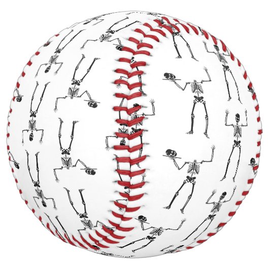 ハロウィーンのスケルトン，トリックまたは治療，ブー ソフトボール (アングル)