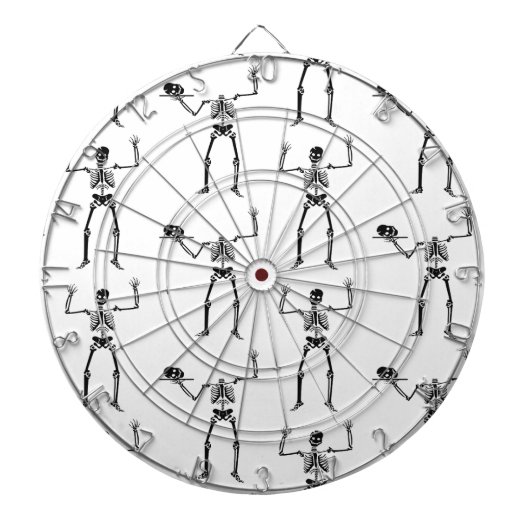 ハロウィーンのスケルトン，トリックまたは治療，ブー ダーツボード (正面)