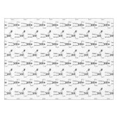 ハロウィーンのスケルトン，トリックまたは治療，ブー テーブルクロス (正面(横))