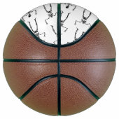 ハロウィーンのスケルトン，トリックまたは治療，ブー バスケットボール (右)