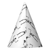 ハロウィーンのスケルトン，トリックまたは治療，ブー パーティーハット (裏面)