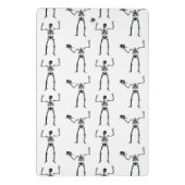 ハロウィーンのスケルトン，トリックまたは治療，ブー ミニクリップボード (裏面)