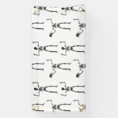 ハロウィーンのスケルトン,トリックまたは治療,ブー 横断幕 (縦)