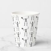 ハロウィーンのスケルトン，トリックまたは治療，ブー 紙コップ (正面)