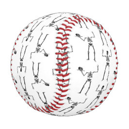 ハロウィーンのスケルトン，トリックまたは治療，ブー 野球ボール