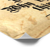 ハロウィーンのスケルトン・ユーモア・ポスター ポスター (角)