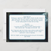 ハロウィーンのスススポキーの驚き 招待状 (裏面)