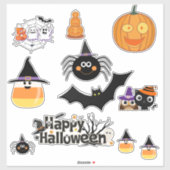 ハロウィーンのステッカーシート シール (シート)