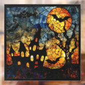 ハロウィーンのステンドグラスのアートウィンドウクリング ウィンドウサイン (シート2)