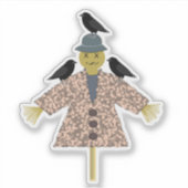 ハロウィーンのストローとばら シール (正面)
