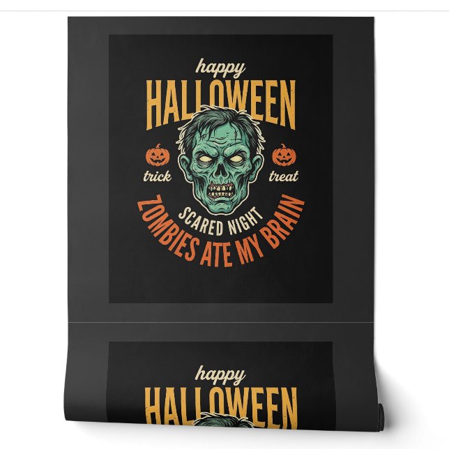 ハロウィーンのゾンビに脳を食べられた 壁紙 (ほどく)