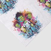 ハロウィーンのゾンビ衣装の子供 薄葉紙 (詳細)