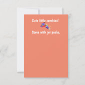 ハロウィーンのゾンビ カード (裏面)