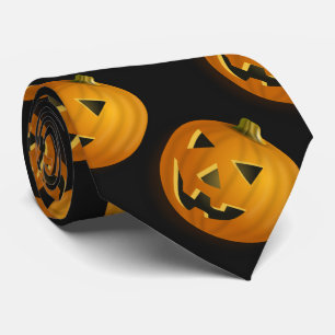 ハロウィーンのダークカボチャ ネクタイ