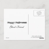 ハロウィーンのダークレディ ポストカード (裏面)