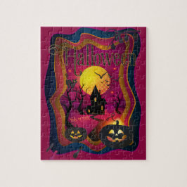 ハロウィーンのデコレーショントリートカートモンスター ジグソーパズル