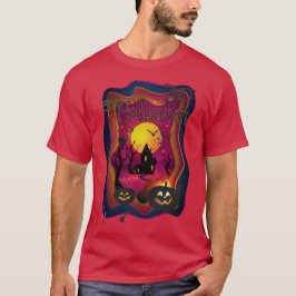 ハロウィーンのデコレーショントリートカートモンスター Tシャツ