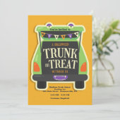 ハロウィーンのトランクまたは治療 招待状 (スタンド正面)