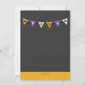 ハロウィーンのトランクまたは治療 招待状 (裏面)