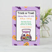 ハロウィーンのトランクまたは治療 招待状 (スタンド正面)