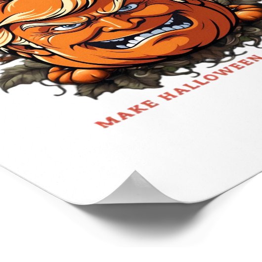 ハロウィーンのトランプキンがハロウィーンを再素晴らしびトレンに ポスター (角)