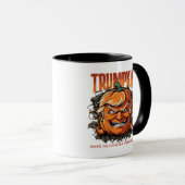 ハロウィーンのトランプキンがハロウィーンを再素晴らしびトレンに マグカップ (正面右)