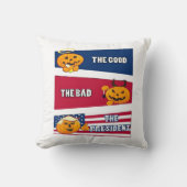 ハロウィーンのトランプキン大統領 クッション (正面)