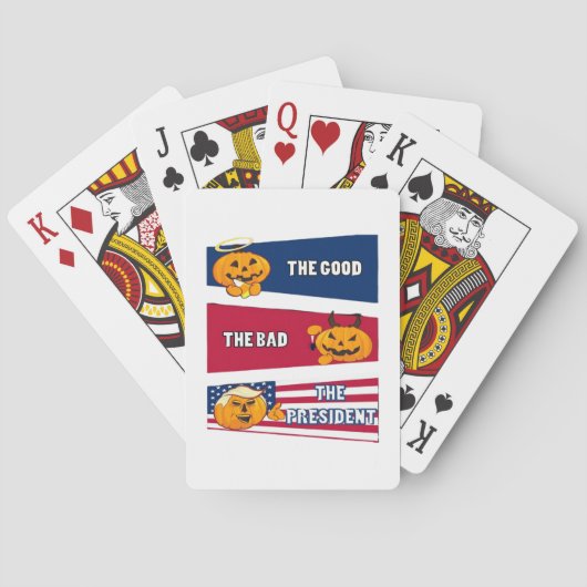 ハロウィーンのトランプキン大統領 トランプ (裏面)