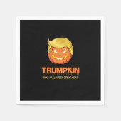 ハロウィーンのトランプキン – ハロウィン素晴らしの再De スタンダードカクテルナプキン (正面)