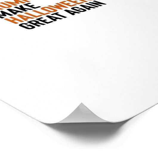 ハロウィーンのトランプキン – ハロウィーンを再素晴らし開するフー ポスター (角)