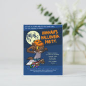 ハロウィーンのトリックまたは小さな漫画の人狼を扱う 招待状 (スタンド正面)