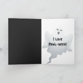 ハロウィーンのドラキュラ犬 シーズンカード (内部)