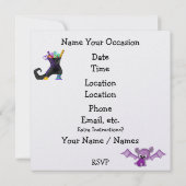 ハロウィーンのドロップ 招待状 (裏面)