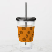 ハロウィーンのドードルボホマンダラパンプキンズ秋 アクリルタンブラー (右)