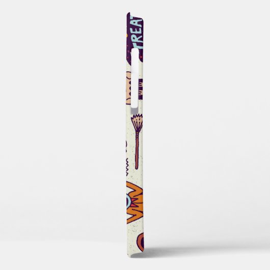 ハロウィーンのドードル、風変わりな漫画のシームレスなセット。 Case-Mate iPhoneケース (裏面 / 左)