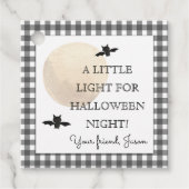 ハロウィーンのナイトグレーの子供のための小さな光 フェイバータグ (正面)