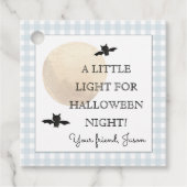 ハロウィーンのナイトブルーボーイのための小さな光 フェイバータグ (正面)