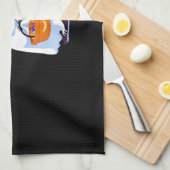 ハロウィーンのナマケモノは幽霊のトリックまたはtr キッチンタオル (四つ折り)