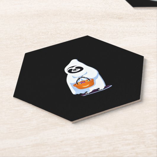 ハロウィーンのナマケモノは幽霊のトリックまたはtr ペーパーコースター (アングル)